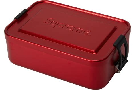 supreme small flip top metal box|Supreme SIGG Small Metal Box Plus Red .